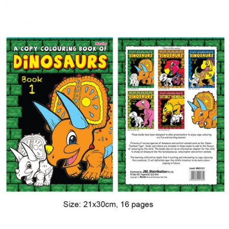 A Copy Colouring Book of Dinosaurs Book 1 (MM01331)