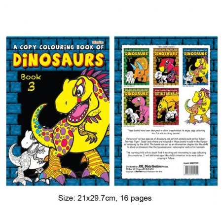 A Copy Colouring Book of Dinosaurs Book 3 (MM01355)