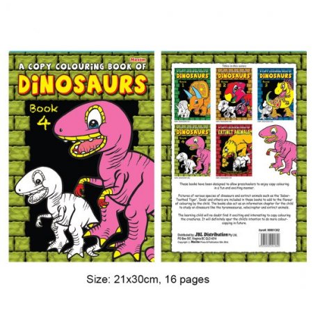 A Copy Colouring Book of Dinosaurs Book 4 (MM01362)