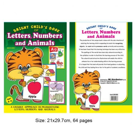 Bright Child's Book Letters, Numbers and Animals (MM19668)