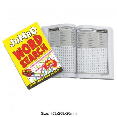 496 Pages Word Search Book 1 (MM88803.)