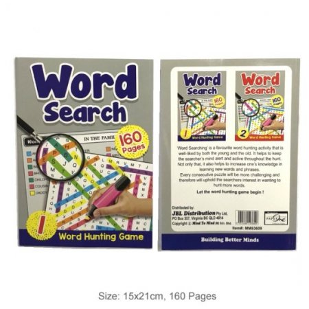 160 Pages Word Search Book 1 (MM93609)