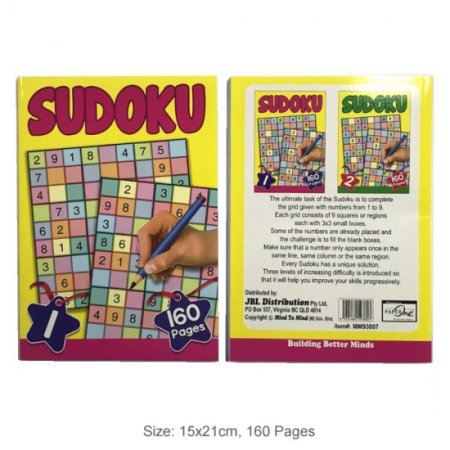 160 Pages Sudoku Book 1 (MM93807)