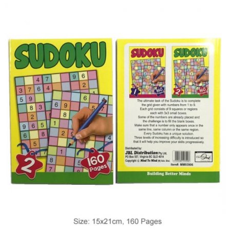 160 Pages Sudoku Book 2 (MM93906)