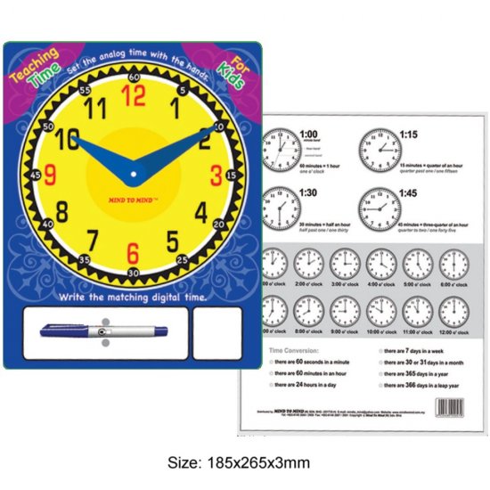 Let\'s Learn Time Teaching Time For Kids (MM00570)