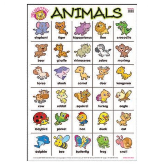 Educational Chart Animals (MM00624)