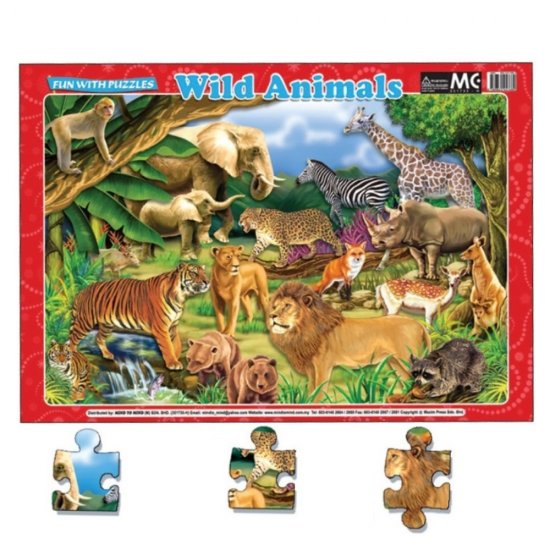 Fun With Puzzles Wild Animals (MM00990)