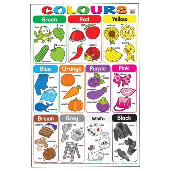 Educational Chart Colours (MM01270)