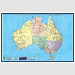 Educational Poster Australian Map (MM01325)  Educational Poster Australian Map (MM01325)