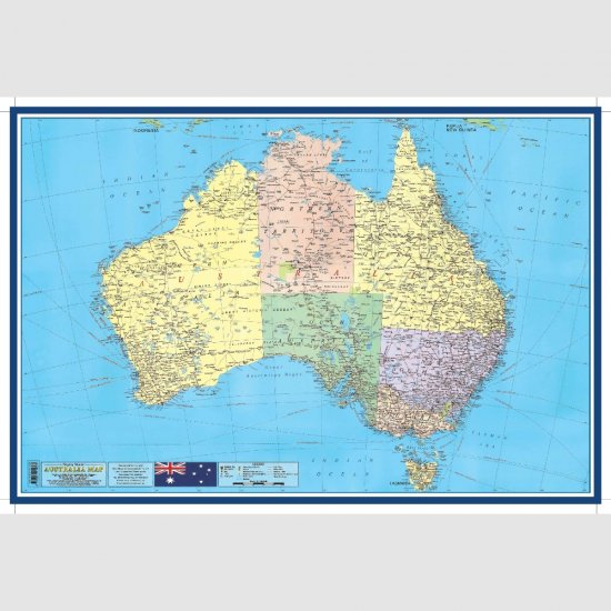 Educational Poster Australian Map (MM01325)