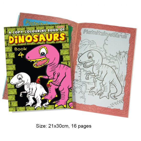 A Copy Colouring Book of Dinosaurs Book 4 (MM01362)