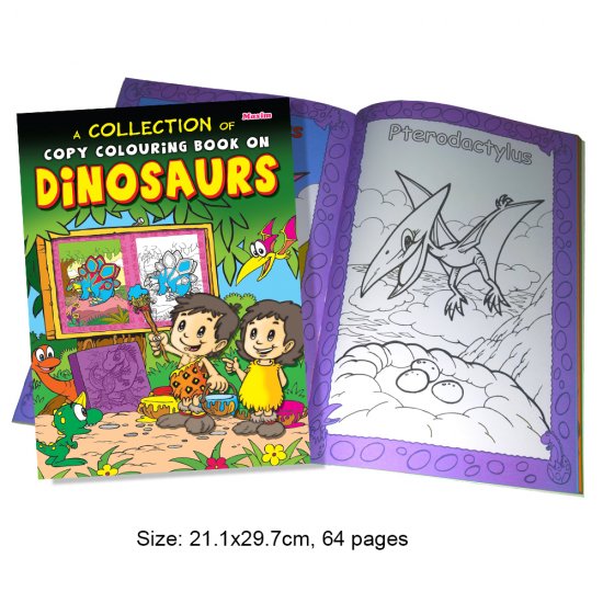 Collection of A Copy Colouring Book of Dinosaurs (MM01386)