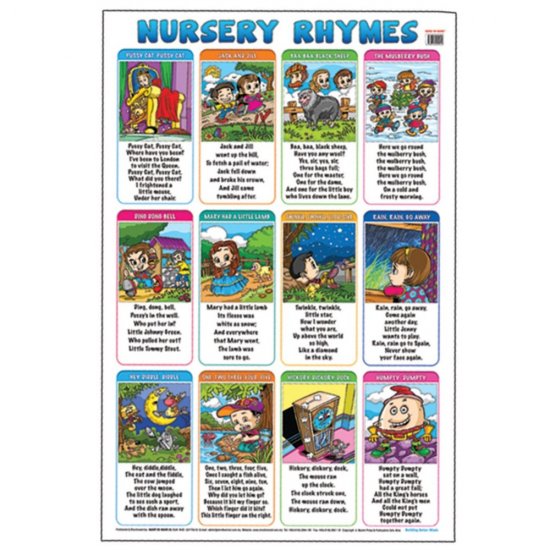 Educational Chart Nursery Rhymes (MM09014)