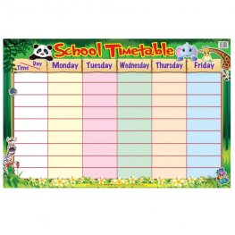 Educational Chart School Timetable (MM09900)  Educational Chart School Timetable (MM09900)