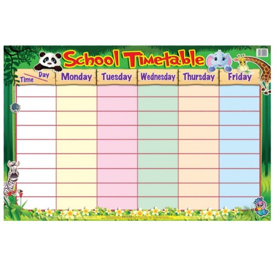 Educational Chart School Timetable (MM09900)