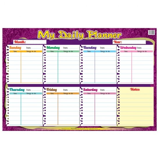 Educational Chart My Daily Planner (MM10005)