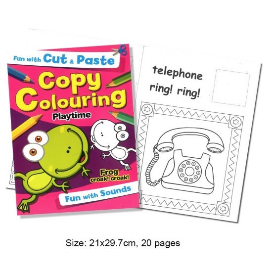 Fun With Cut & Paste Copy Colouring Playtime (MM10173)