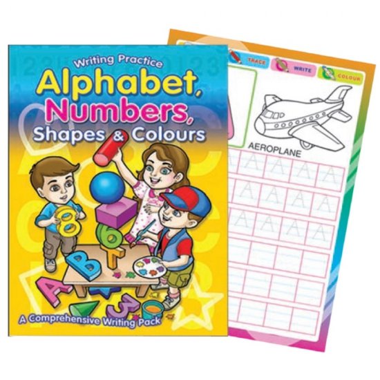 Writing Practice Alphanet Numbers Shapes & Colours (MM13181)