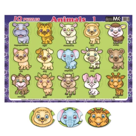 IQ Puzzles Animals 1 (MM17752)