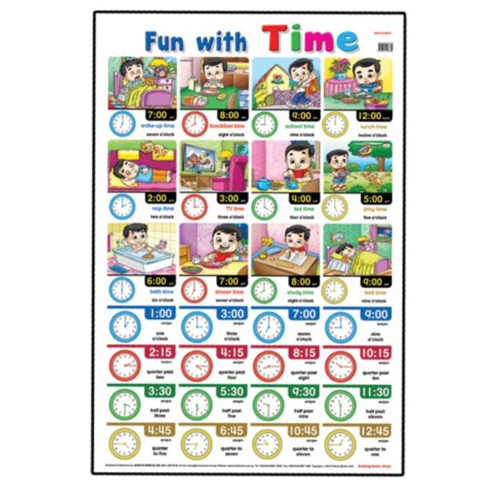 Educational Chart Fun With Time (MM58334)