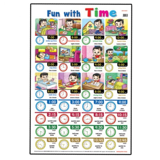 Educational Chart Fun With Time (MM58334)
