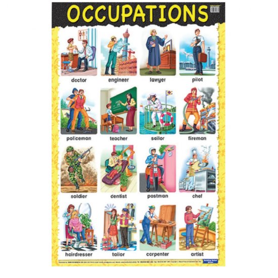 Educational Chart Occupations (MM58362)