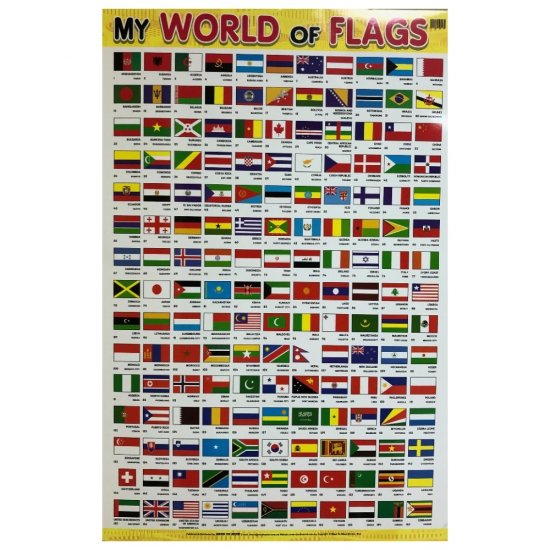 Educational Chart My World of Flags (MM69130)