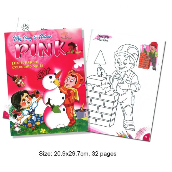 My Copy To Colour PINK Develop Your Colouring Skills (MM69185)