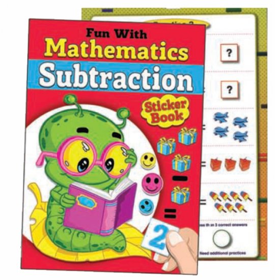 Fun With Mathematics Subtraction Sticker Book (MM70593)