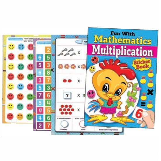 Fun With Mathematics Multiplication Sticker Book (MM70609)