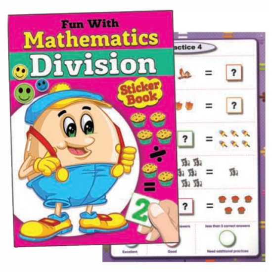 Fun With Mathematics Division Sticker Book (MM70616)