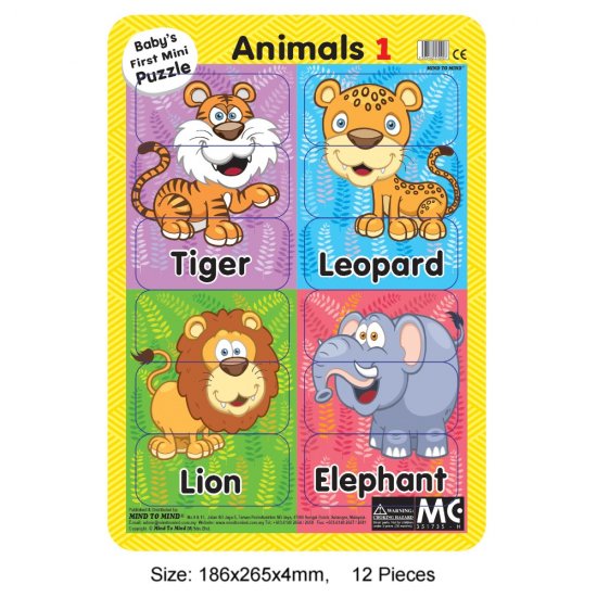 Baby’s First Mini Puzzle Animal 1 (MM70907)
