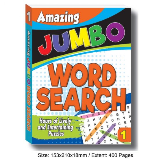 Amazing Jumbo Word Search Book 1 (MM76083)
