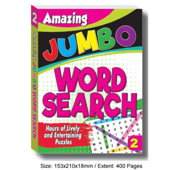 Amazing Jumbo Word Search Book 2 (MM76090)