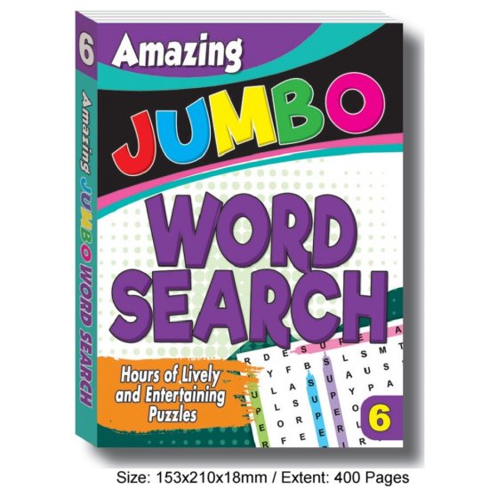 Amazing Jumbo Word Search Book 6 (MM76137)