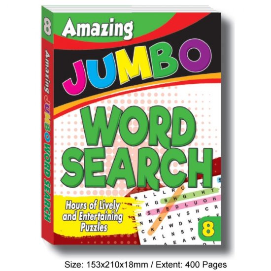 Amazing Jumbo Word Search Book 8 (MM76151)