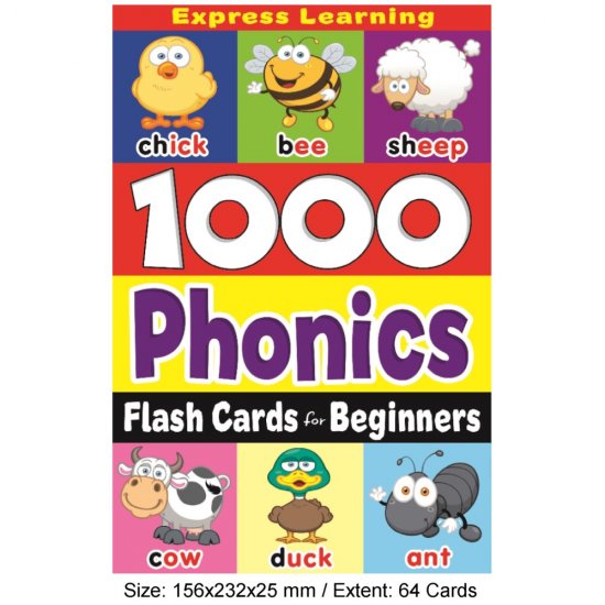 Flash Cards Beginner\'s 1000 Phonics (MM76403)