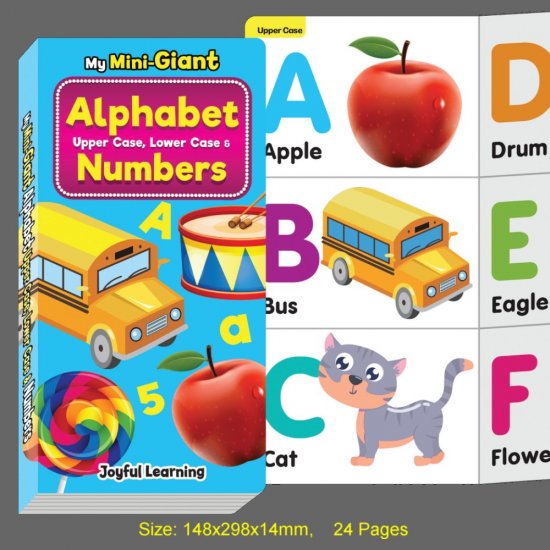 My Mini-Giant Alphabet Upper Case , Lower Case & Numbers (MM76595)