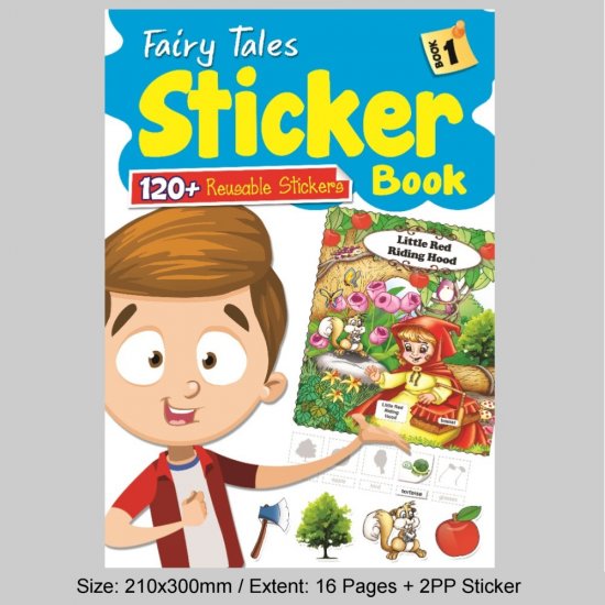 Fairy Tales Sticker Book 1 (120 + Reusable Stickers) (MM81705))