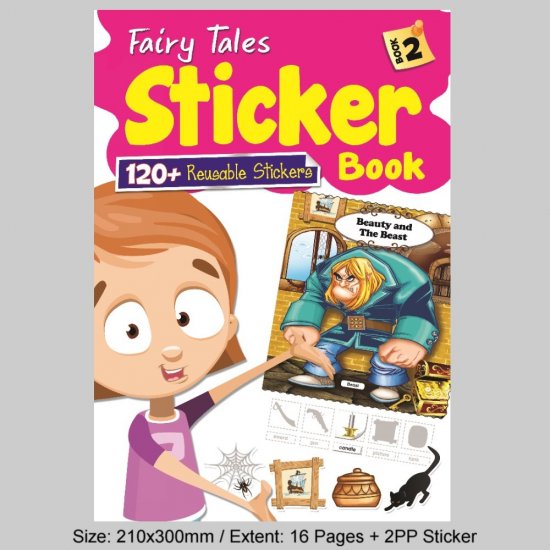 Fairy Tales Sticker Book 2 (120 + Reusable Stickers) (MM81804))
